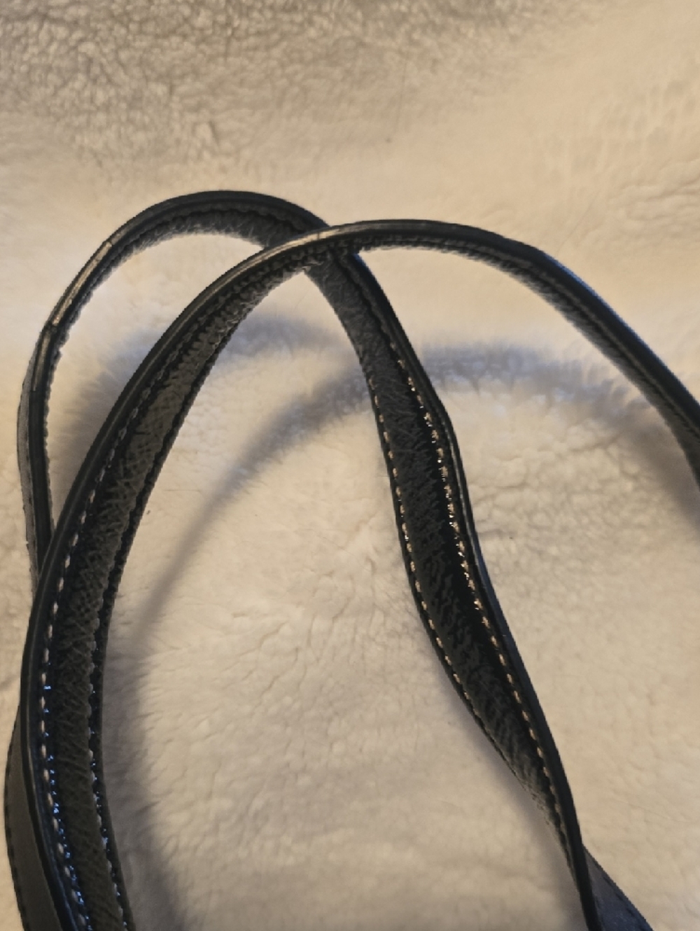 Coach Black Tote with Patent Trim and Silver Hardware - Picture 6 of 6